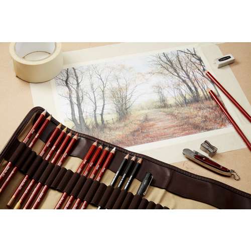 Art Bundle - Derwent high quality Graphic Drawing Pencil Set & Case